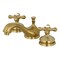 Kingston Brass KS1167AX 8" Widespread Bathroom Faucet, Brushed Brass KS1167AX - alternate 1